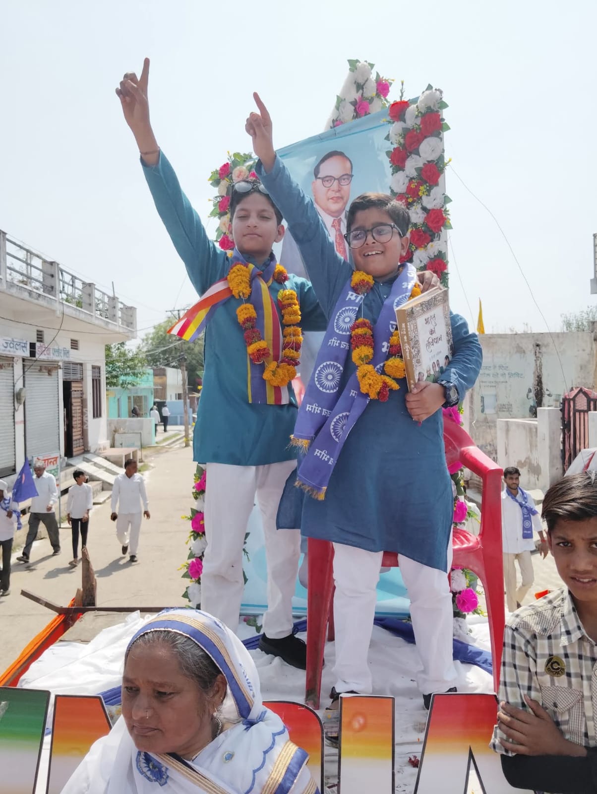 Participants at the Jayanti celebration